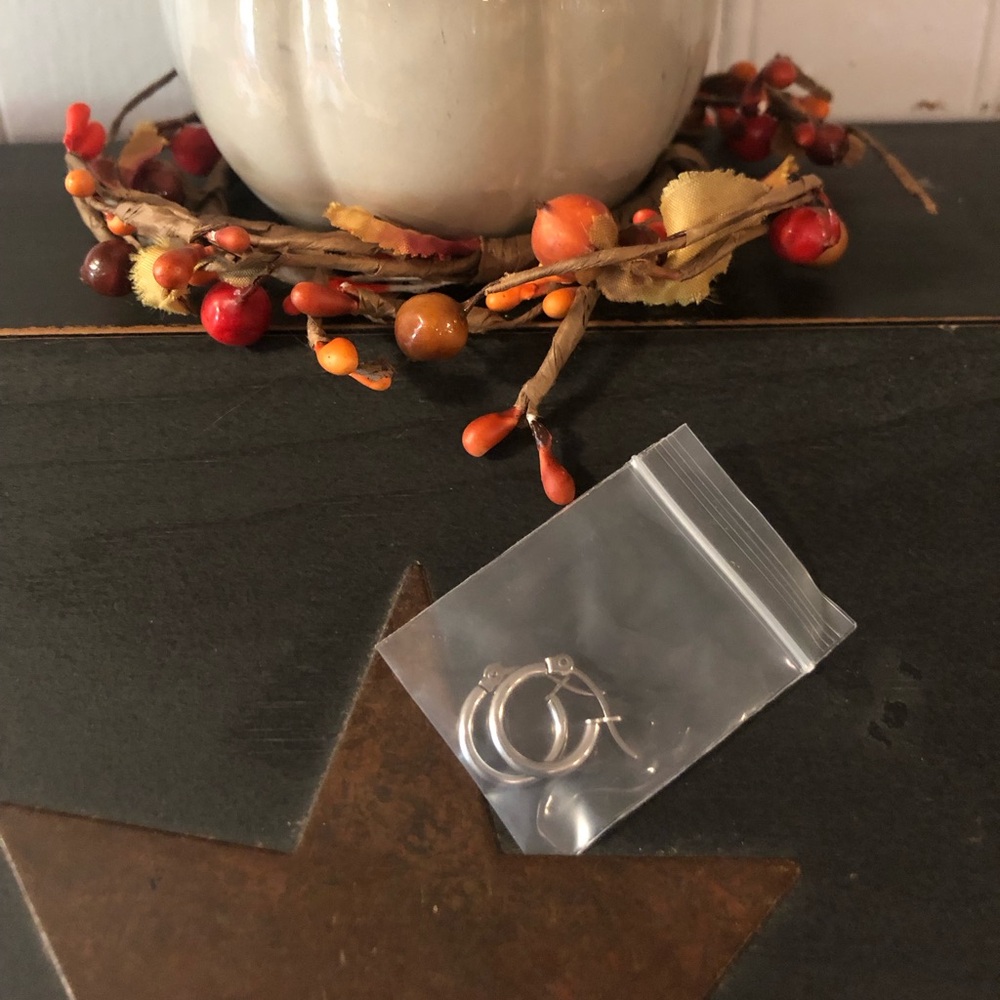 10 mm Silver Surgical Steel hoops